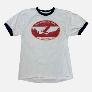 Morgan Wallen One Night At A Time T-Shirt Size Small 2023 Concert Blue, White